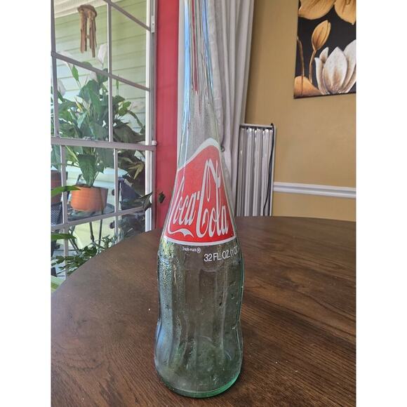Vintage Rare Stretched Coke 12oz Glass Bottle 24" Tall Coca Cola Executive Gift - Picture 8 of 16